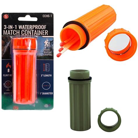 waterproof match container